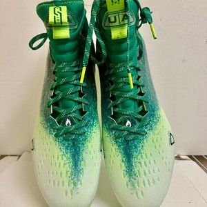 Under Armour Football Cleats Size 16 Spotlight Lux MC 2.0 Green